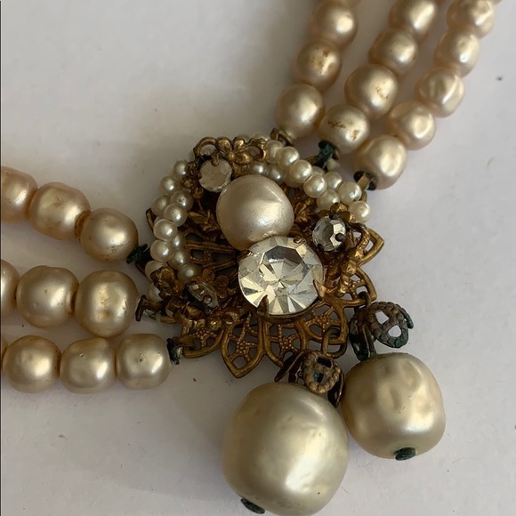 Antique pearl necklace choker - Picture 2 of 6